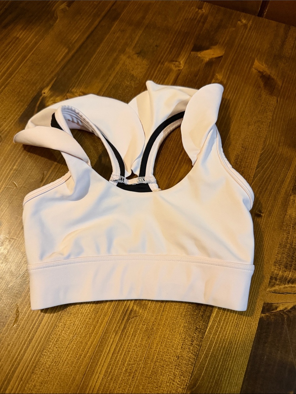 Light Pink Sports Bra with Strappy Back blush